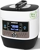 Aigostar Panda, 7-in-1 Schnellkochtopf, 6 L Multikocher Pressure Cooker mit 14 Automatik-Programme, LED-Panel, Druckeinstellungen, Timer und Warmfunktion, Antihaftbeschichteter, 1000 W