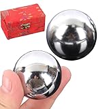 Pruojhw Meditationskugeln,2 Stück Finger Fitness Chinesische Baoding Bälle Fitnessgeräte Für Männer Und Frauen | Training Entspannung Beruhigung Büro Reisen Zuhause Outdoor