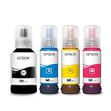 Epson EcoTank 102 Original Tinte in Flaschen, Multipack mit vier Farben