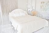 Purevana Wool Comforter All Season Australian Wool with Luxurious Cotton Cover, Duvet Insert with Corner Tabs 155x220 cm