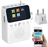 VR-Radio Badradio: 2in1-Steckdosenradio mit DAB+, Bluetooth, Bewegungsmelder, Akku, 8 W (Radios, Radio Steckdose, Freisprecheinrichtung)
