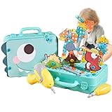 Kinder Werkbank | Realistisches Multifunktions Lernspielzeug Mit Spaßfaktor - Kinder Werkbank Bauset - Für Familie, Schule, Zuhause, Garten & Unterwegs