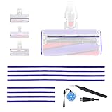 8 Stück Weiche Plüschstreifen für Dyson V6 V7 V8 V10 V11 V12 V15 DC58 DC59 DC62 DC72 DC74 Staubsauger Zubehör, Weiche Ersatzteile, 4 Lange (23 cm), 4 Kurze (11,5 cm)