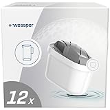 Wessper Wasserfilter für Hartes Wasser 12 Stück | Ersatz für Dafi Unimax Aquaphor A5 BRITA Maxtra+ PHILIPS AWP212/10 Wasserfilter-Kanne | Wasserfilterkartuschen Reduziert Chlor Kalk | Reineres Wasser