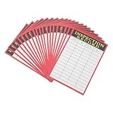 COHEALI 20 Blatt Inspektions Bestandsaufnahme-karten für Lagerverwaltung Transportpaletten mit Zeitangaben Wartungsaufzeichnung Qualitätssicherung und Speziellen Handhabungshinweisen