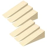 Holzkeile 6 Stück Türkeil Türstopper Holz Türkeile Fester Türstopper boden Möbelkeile Holzkeile Keil Holzkeile rutschfest Keile Für Alle Oberflächen Mobile Sicherheit Heimbüro