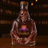 300ML Weindekanter - Whisky Dekanter Skulpturen Statue, Skelett-Whisky-Weinflasche, Gotischer Weinkaraffe-Belüfter Aus Glas, Bar-Dekor-Personalisierung, Dekanter-Skulptur(C)