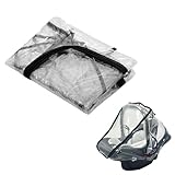 Universal Regenschutz für Babyschale, Regenschutz Babyschale, Regenschutz Kinderwagen, Regenverdeck Kinderwagen, Transparent Regenverdeck Babyschale, mit Einfacher Zugang Rolltor