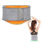 ZHYUAN Rückenwärmer Wärmeschutz Gürtel,Nierenwärmer,Lendenbandage aus Plüsch,Nierenwärmer Leibwärmer für Damen,Unisex Wärmegürtel,Unisex Rückenwärmer,Nierenwärmer Winter Rückenwärmer,Grau,Größe L