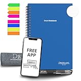 Dreiklang - be smart® Wiederverwendbares Digitales elektronisches Notizbuch A 4 als Notebook mit Planer -iOS/Android App Cloud - Wiederbeschreibbar mit 2 Stiften, Mikrofaser-Tuch und Haftnotizen