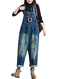 Youlee Damen Sommer Breites Bein Hose Denim Latzhose Overall Hosen Style 5 M