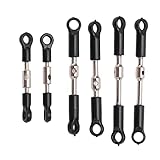 Verbesserte langlebige RC Verbindungsstangen für WLTOYS 144001 144002 Auto Fernbedienung, Leichtmetall/Kunststoff Material, 6pcs