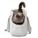 Niesel Tragetasche für Hunde – Kleine Hundetasche aus Baumwolle, tragbare Katzentransportbox, leichte Wintertaschen mit Taschen für Welpen, Kätzchen