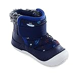 Stride Rite Unisex Baby Soft Motion Channing First Walker Shoe, Grau/Marineblau, 3.5 Wide Infant