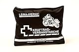 Leina-Werke 17006 Kraftrad-Verbandtasche Typ I mit Klett, Schwarz/Weiß