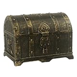 Lioggyet Versteckte Box Piratenjagd, rund, Bronze, Haus-Set aus Kunststoff für Kinder, Retro-Partydekoration