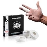 VERTICAL FELLOWS® 4 Rollen Klettertape 1,5cm breit - DERMATEST sehr gut - mit PDF Tapeanleitung ideales Fingertape und Sporttape für Klettern Bouldern Volleyball Handball Kampfsport