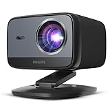 Philips, Neopix 450 Smart, 4K-Beamer, Google TV, Native Auflösung 1080p, 500 Lumen, ANSI, WLAN 6, Stereo-Sound, 10 Watt, kabellose Bildschirmfreigabe.