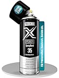 PROCREA® Sprühkleber 'X35 Power' [Schnellklebend & Farblos trocknend] Extra starker & wasserfester Industriekleber für Dachhimmel, Stoff, Schaumstoff uvm. - Profi-Qualität [NEUE REZEPTUR 07/24]