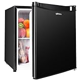 Upstreman 46L Mini-Kühlschrank mit Gefrierfach, Energiesparend und Leise - Kleiner Kühlschrank Ideal für Schlafzimmer und Wohnräume