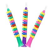 HEALSOPTHY 3 Stück Tasten Mundharmonika Bunte Kunststoff Instrument Musikspielzeug Anfänger Geeignet Pädagogisch Sicher für Junge Mädchen Bühnenauftritt Zufällige Farbe Zufällige Farbe