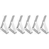 XUZWMAGZJ Tischtuchklammern, Edelstahl Anti-Rutsch Anti-Rutsch Tische Abdeckung Sicherungsklammern Clip Hochzeit Camping Promenade Tisch Abdeckung Clip(6pcs)