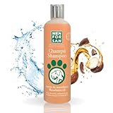 MENFORSAN Macadamiaöl-Shampoo für Hunde, pflegt und glänzt das Fell, entwirrende Wirkung, Anti-Frizz und regenerierende Eigenschaften, Zitrus, 300 ml