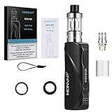 E Zigarette 75W, MONVAP M75 Starter Set 2600mAh Build-in Vape, Top Refill Verdampfer 0,3 ohm 2ml E Dampfer ohne Nikotin 0.0mg