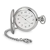 Hermann Jäckle Taschenuhr Todtnau – Quarzwerk, Mineralglas, 50mm, inkl. Kette & Reiseetui – Edles Design, Präzise Zeitmessung, Stilvolle Geschenkidee