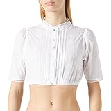 Stockerpoint Damen B-7086 Dirndlbluse, weiss, 38