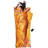 Cocoon Hüttenschlafsack aus Seide, sunset, 86'x35'