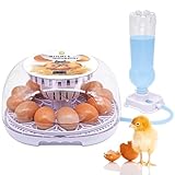 MOGOULUA 12-35 Eier Inkubator Kapazitäten Digitaler Vollautomatische Brutmaschine automatische Drehung Brutgerät Hatcher Automatische Wasserzufuhr Sichtbare Abdeckung