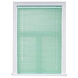 Jalousien Aluminiumlegierung Venetian Blind for Fenster grüner Seitenzugrollo Protection Privacy Screen 25mm Aluminium Slats Sichtschutz vorhänge for Home,Office (W120cm×H150cm)