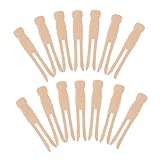 OUNONA 100 Stück Wäscheklammern Aus Holz Quilt-trockenklemme Quilt-trocknungsnadeln Holzmesskläger Deckentrocknungsnadeln Quilt-trockenclips Quilt-trockenklammern Hölzern