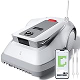 ECOVACS GOAT G1-800 Mähroboter 800㎡ ohne Begrenzungskabel, vollautomatischer kartierender Rasenroboter, Ultra-Weitband+Vision+GPS-Positionierung, 16-Zonen-Management, intelligente Hindernisvermeidung