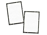 2x Briefpapier A4 mit Motiv Schwarz-Gold – Edles Briefpapier-Set für Erwachsene – 2 Briefblöcke à 25 Blatt – Elegant, Stilvoll, Geschenkidee für Briefe & Notizen