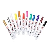 NUOBESTY 12St Albummarker mode s art die far Chic markierstifte pen markers Schnelltrocknend markierer stift Markierung Stift DIY Reifenstift Markierungsstift selber machen DIY-Doodle-Stift