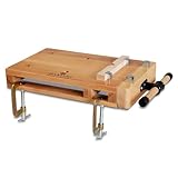BAMATO Mobile Mini-Hobelbank WORK-530 | Tragbare, platzsparende Werkbank | Werkbank für Hobby | Handwerk | Flexible Arbeitsmöglichkeiten