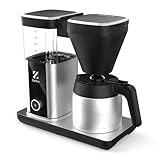 ZACHVO Kaffeemaschine mit Thermokanne, Filterkaffeemaschine, Fropf-Stopp, Auto-Abschaltung, 1,25 Liter, schwarz