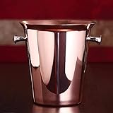 MRKU Edelstahl 304 5L Roségold Sektkühler Eisschale Bierfässer Wein Eiskübel Eiskübel