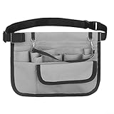 Verstellbare Werkzeuggürteltasche mit multifunktionalem Organizer für Werkzeuge und Zubehör, strapazierfähige Hüfttasche für Arbeit und Outdoor-Aktivitäten (grau)