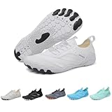 SYT-MD Bronoir Skin Pro mit Kupfer – Erdende Allround-Barfußschuhe, Unisex, leichte, rutschfeste Barfußschuhe, Komfort(White,40 EU)