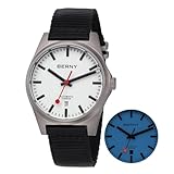 BERNY Titan-Uhr Automatikuhr für Männer Klassische mechanische Armbanduhr Canvas-Armband 10ATM Wasserdicht Saphir-Linse leuchtende Herren-Alltags-Schmuckuhren