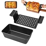 Niuny Brotbackform Kasten Kuchenform Kasten Kastenform Kuchen Kastenform Brot 25cm Mit Einsatz Abnehmbar Karbonstahl Backform Kastenforms Backformen Rechteckig für Backen Kuchen Braten Von Fleisch