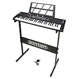 Bontempi | HarmonyLegs – Digitales Klaviertastatur, 54 Tasten, mit Tastaturablage und beleuchteten Tasten, perfekt für Spaß, 74,9 x 23,9 x 8,9 cm