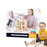 Murmelabyrinth aus Holz | Bausatz Puzzlespiel | Laufbahn für Holzkugeln mit 60 Perlen | Für Kinder, Mädchen und Jugendliche, STEM-Lernen, Partygeschenke