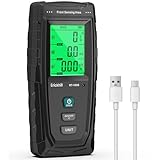 ERICKHILL EMF Messgerät RT-100S, EF/MF/RF-Prüfung, wiederaufladbarer magnetfeld, digitaler/Grafik-Dual-Interface-Strahlungsdetektor, digitaler LCD-Bildschirm, für Zuhause, Büro, Outdoor