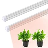 Renchey Pflanzenlampen - T8 LED Pflanzenlampe Für Innenbereich - Verkettbare Gartenzubehöre für Sämlinge Blumen Gemüse Garten Wohnung Büro Hydroponiksysteme Schreibtisch Winter,Hydroponik Systeme