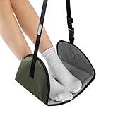 Bohany Hängematte für lange Flüge, verstellbare Länge für Flugzeugfüße – bequeme Aufhängung für Beine | Fußstütze für Büro Zuhause Schreibtisch Auto