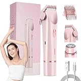 Ezme Razor,The Trimmie 2.0 by Ezme,Ezme Electric Shaver,Ezme Bikini-Trimmer,2-in-1-Körperrasierer für Frauen,Elektrischer Rasierer Damen,Kabelloser Nass- und Trocken-Elektrorasierer für Frauen